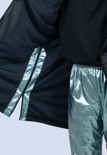 画像をギャラリービューアに読み込む, メタルロングパーカー(ブラック)