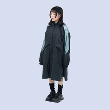 画像をギャラリービューアに読み込む, メタルロングパーカー(ブラック)