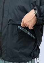 画像をギャラリービューアに読み込む, メタルショートパーカー(ブラック)