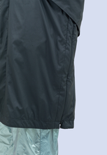 画像をギャラリービューアに読み込む, メタルロングパーカー(ブラック)