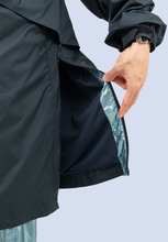 画像をギャラリービューアに読み込む, メタルロングパーカー(ブラック)