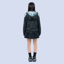 画像をギャラリービューアに読み込む, メタルショートパーカー(ブラック)