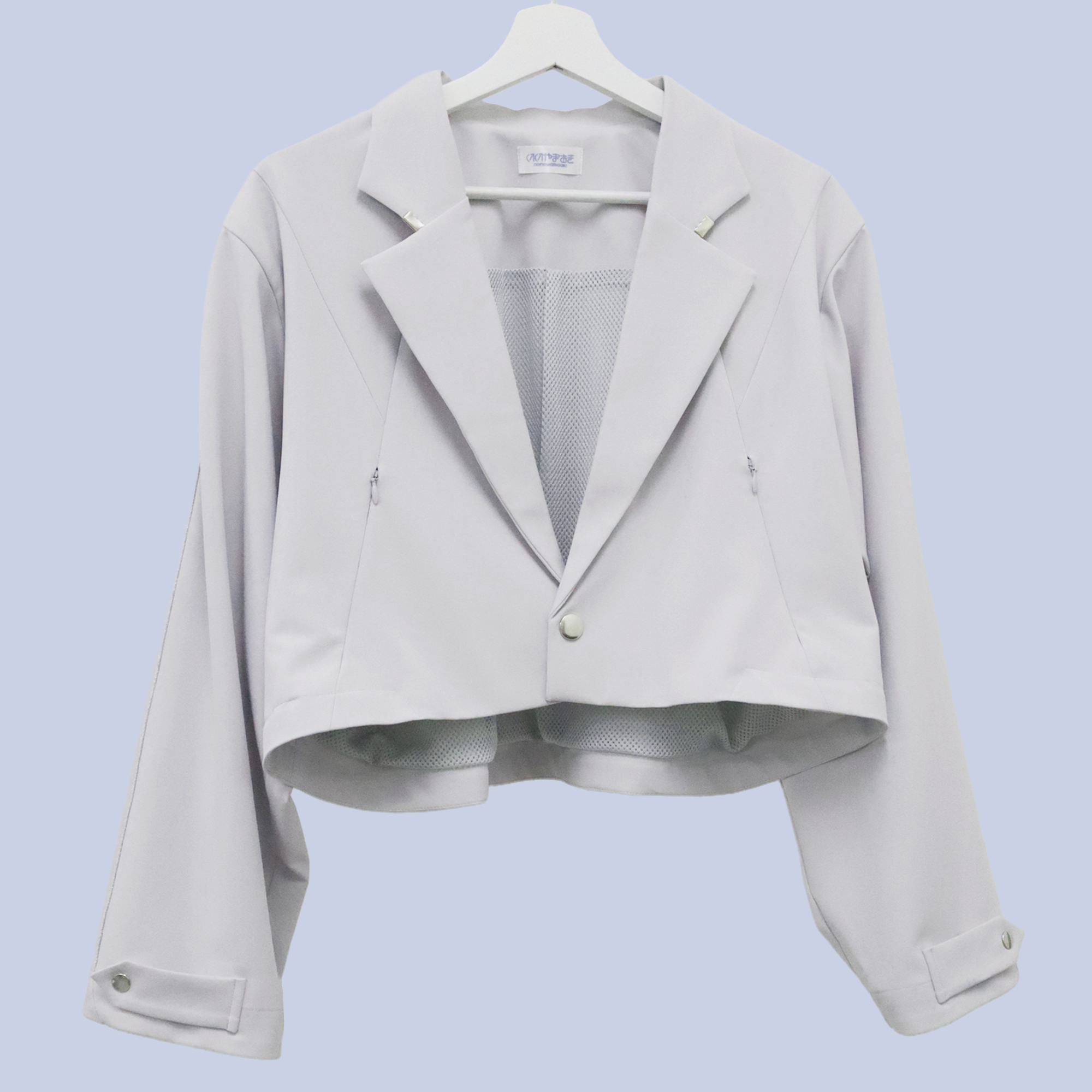 パーマネンスショートスジャケット（ライトグレー） – nonoyamaaki