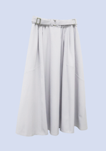 画像をギャラリービューアに読み込む, パーマネンスロングスカート(ライトグレー)