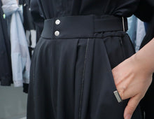 画像をギャラリービューアに読み込む, パーマネンスロングスカート(ブラック)