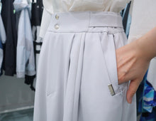 画像をギャラリービューアに読み込む, パーマネンスロングスカート(ライトグレー)