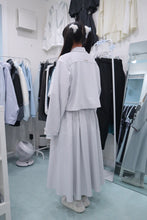 画像をギャラリービューアに読み込む, パーマネンスロングスカート(ライトグレー)