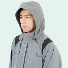 画像をギャラリービューアに読み込む, 安全撥水ロングパーカー(ブラック)