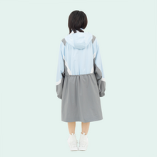 画像をギャラリービューアに読み込む, 安全撥水ロングパーカー(ライトブルー)