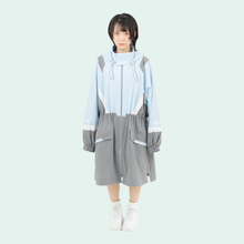画像をギャラリービューアに読み込む, 安全撥水ロングパーカー(ライトブルー)