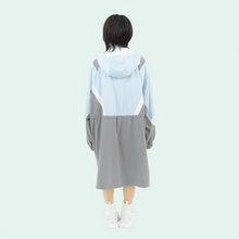 画像をギャラリービューアに読み込む, 安全撥水ロングパーカー(ライトブルー)