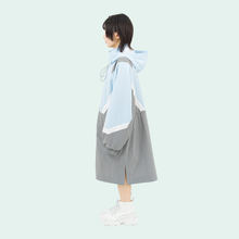 画像をギャラリービューアに読み込む, 安全撥水ロングパーカー(ライトブルー)