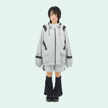 画像をギャラリービューアに読み込む, 安全撥水パーカー(グレー)