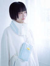 画像をギャラリービューアに読み込む, おふとんネットポーチ(ライトブルー)/ Futon network bag (light blue)