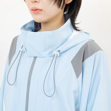 画像をギャラリービューアに読み込む, 安全撥水ロングパーカー(ライトブルー)