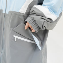 画像をギャラリービューアに読み込む, 安全撥水ロングパーカー(ライトブルー)