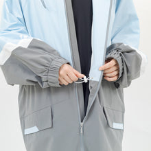 画像をギャラリービューアに読み込む, 安全撥水ロングパーカー(ライトブルー)