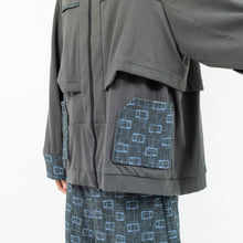 画像をギャラリービューアに読み込む, おふとんネットパーカー(グレー)/ Futon network parker (gray)