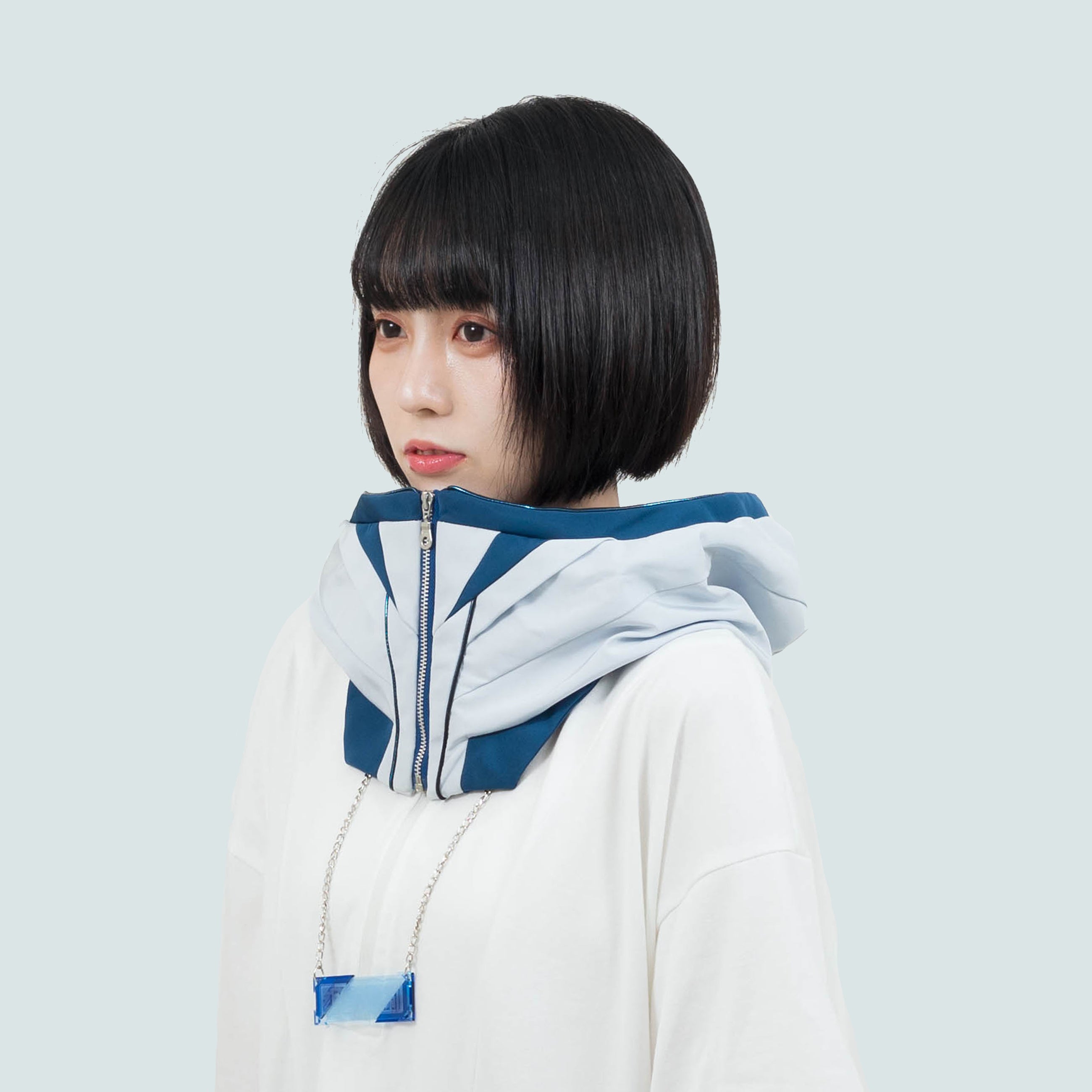 防衛機制外付けフード（ライトグレー）/ Defense mechanism external hood (light gray)