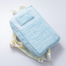 画像をギャラリービューアに読み込む, おふとんネットポーチ(ライトブルー)/ Futon network bag (light blue)