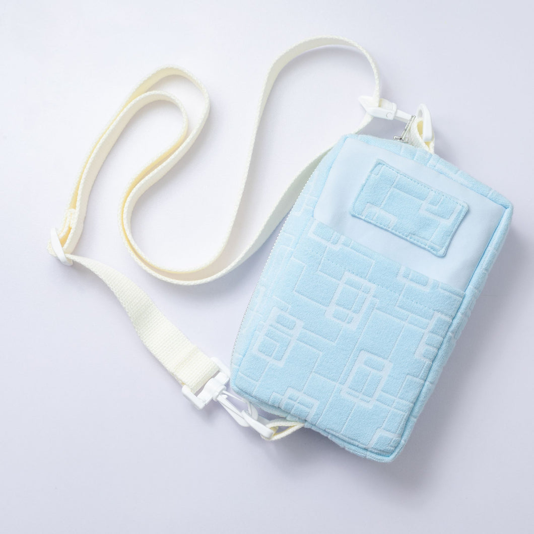 おふとんネットポーチ（ライトブルー）/ Futon network bag (light blue)