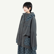 画像をギャラリービューアに読み込む, おふとんネットパーカー(グレー)/ Futon network parker (gray)