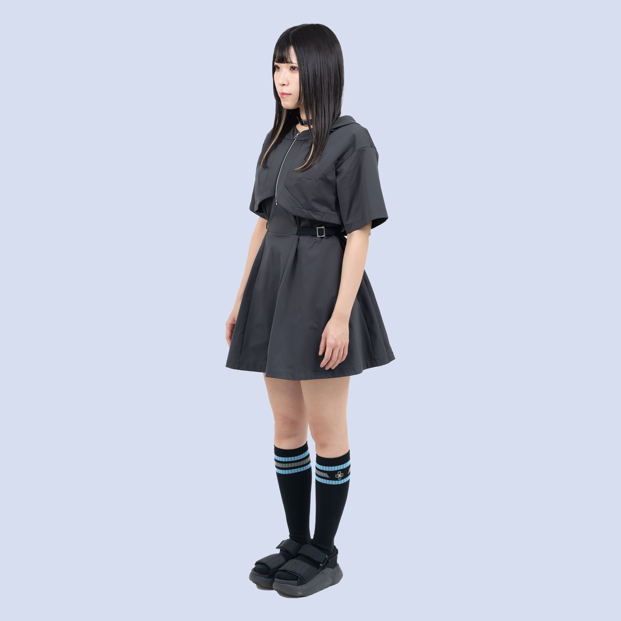 LIFESAVEミニワンピース(グレー) – nonoyamaaki LIFESAVEミニワンピース(グレー) – nonoyamaaki