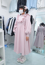 画像をギャラリービューアに読み込む, ツイードルーミーリボン　ヘアクリップ/シューズクリップ（スモーキーピンク）
