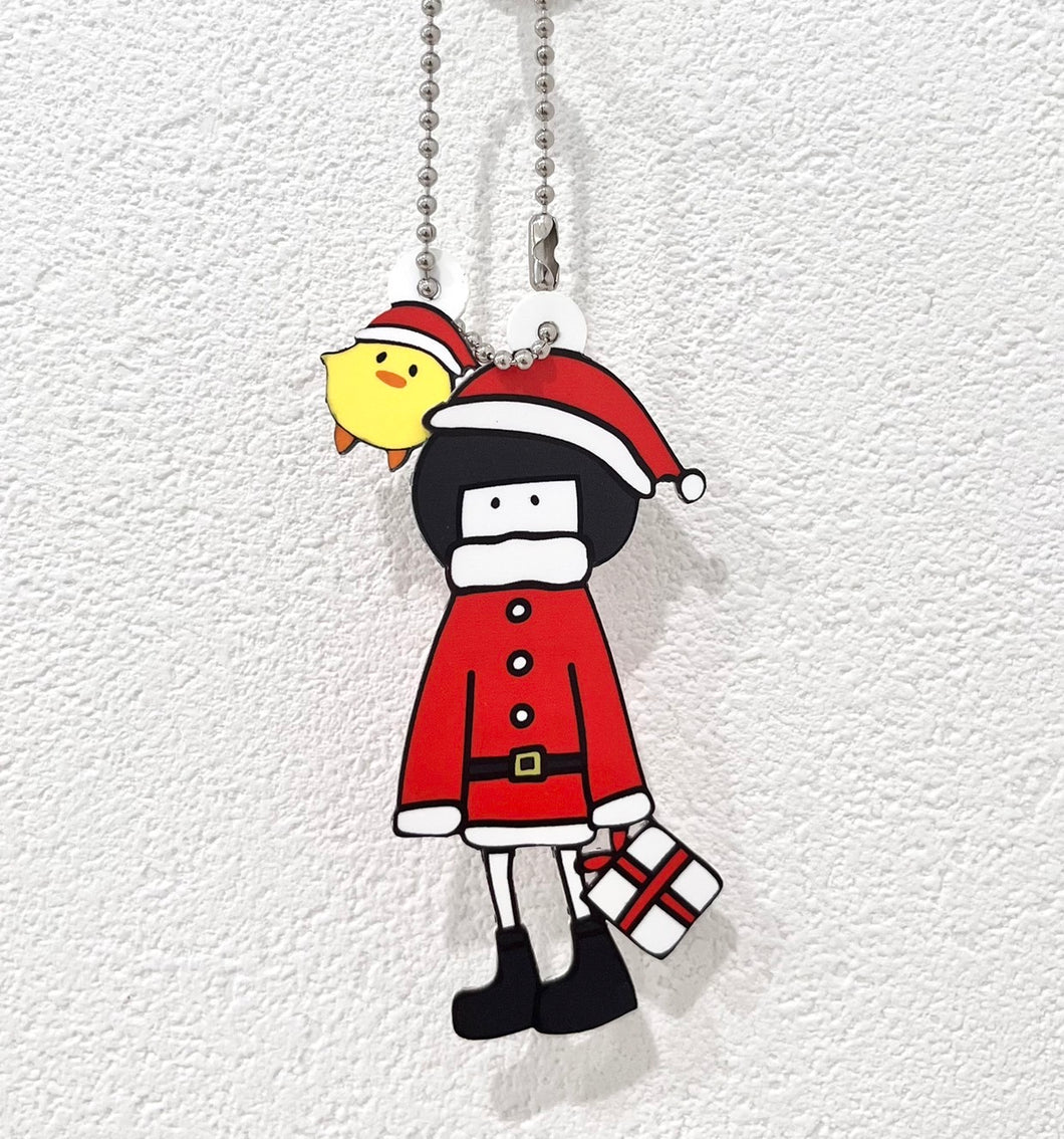 【クリスマス限定販売】めりくりののちゃんカードキーホルダー