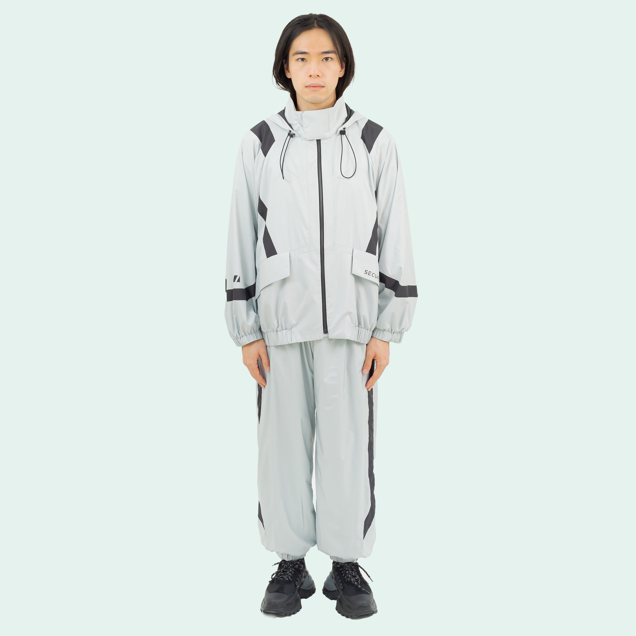 安全撥水パーカー（グレー） – nonoyamaaki