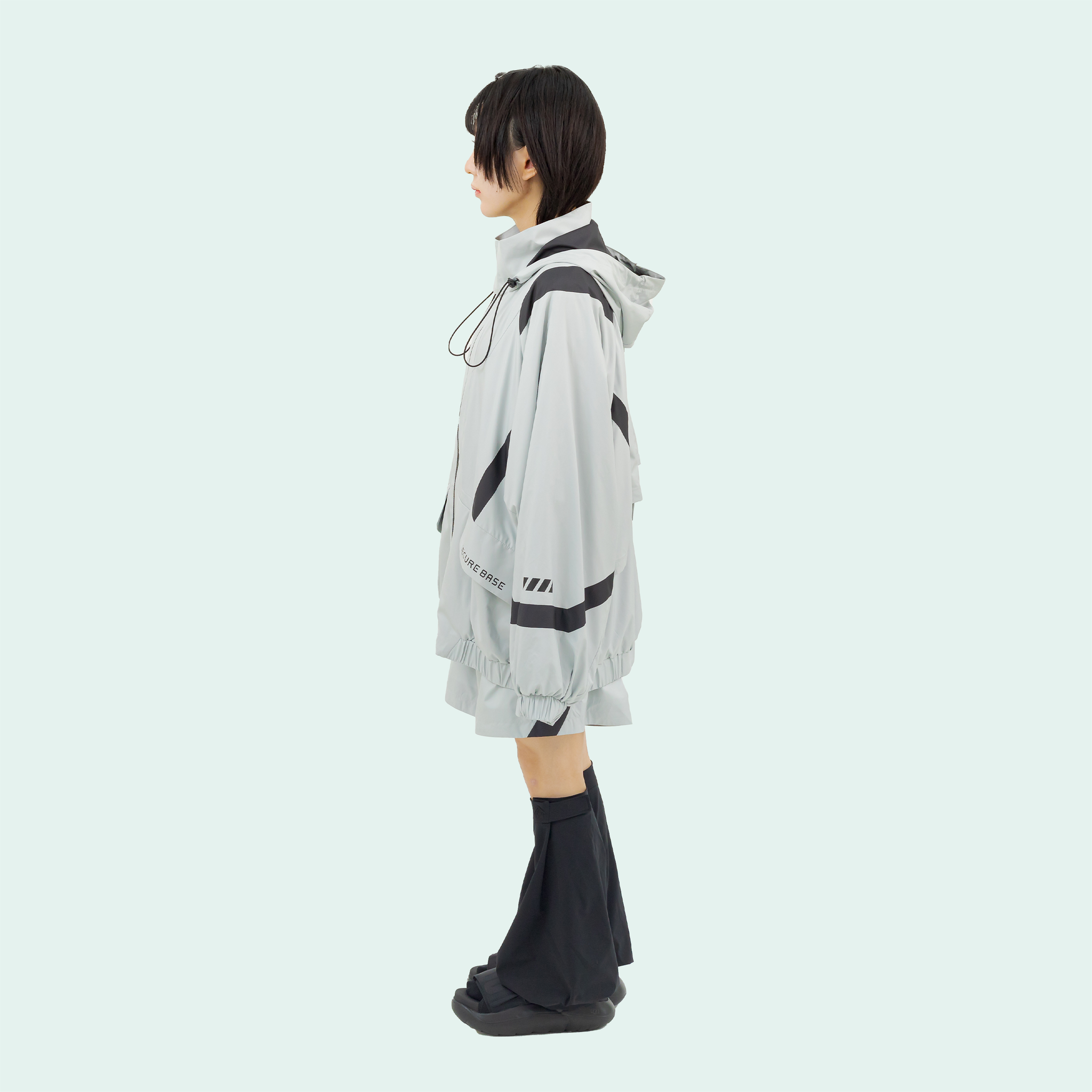 c._.ch5NKKNIT グレーショートパンツ GRL - ニットショートパンツ グレー Lサイズの通販 by てん